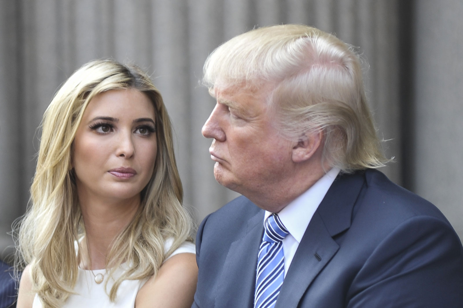 Ivanka and Donald at the groundbreaking