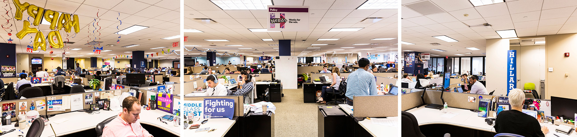 The Clinton campaign’s Brooklyn headquarters